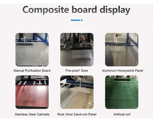 Machine de pulvérisation de colle polyuréthane pour panneaux en nid d'abeille en céramique souple, aluminium et cuivre, contrôlant automatiquement la vitesse du convoyeur - Product Image 5