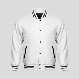 Veste de baseball réversible de luxe en laine pour hommes Veste universitaire de style letterman Veste respirante à décor brodé pour hommes - Product Image 1