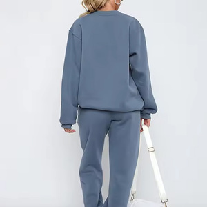 Sudadera de cuello redondo de gran tamaño para mujer, chándal de lana pesada de algodón 100%, el mejor Material XL con logotipo de talla grande transpirable - Product Image 5