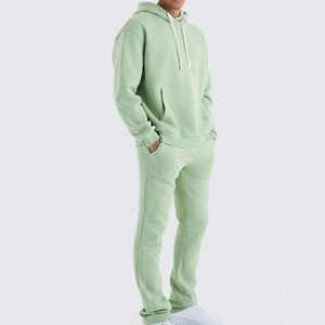 Chándal para hombre Puff Impreso Sweat Suit Flare Stacked Chándal Jogger Suit Hombres Chándal para hombres - Product Image 2