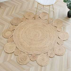 Hot New Design Water Hyacinth Jute House Door <b>Mats</b> Home <b>Floor</b> Rugs Natural Safe Wicker Bedroom Hall Decor - Product Image 2