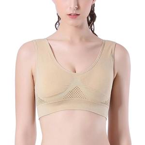 3PCS Set Sports Bra Femmes Soutien-gorge sans couture Sous-vêtements respirants sans fil avec coussinets Push up Bra Plus Size 5XL 6XL Plus Size - Product Image 4