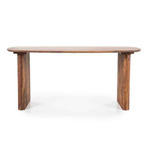 Table à manger carrée moderne en bois de manguier-imperméable et durable pour les salons de cuisine, les hôtels, les villas et autres. - Product Image 1
