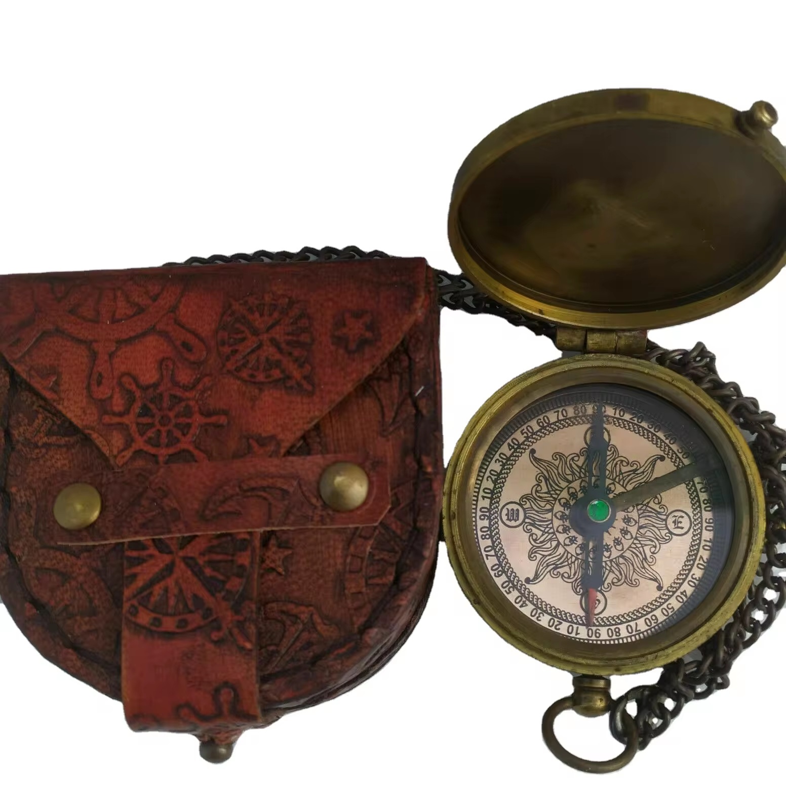 Brass antique & brown