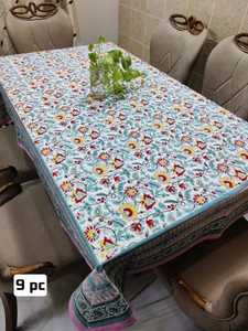 Design floral main bloc imprimé 100% couverture de Table en coton écologique conception artisanale nappe lavable nappe artisanale - Product Image 3