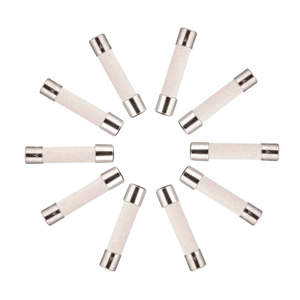 Lot de 10 fusibles céramiques XP20A-SB 20A à action lente 6,35 x 32 mm pour alimentation électrique - Product Image 1