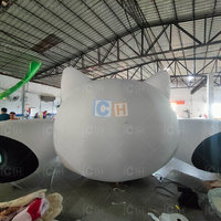 Poupée publicitaire gonflable géante CH Blow up Air Cartoon Cat pour la décoration d'événements