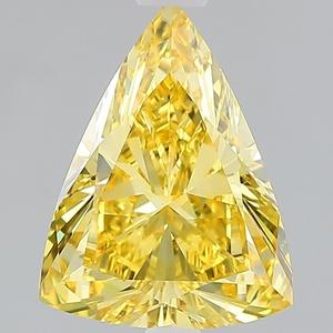 IGI 1,68 CT Fancy Vivid Yellow Triangle Lab Grown Diamond Loose para anillo VS1 Lab Grown Diamond Loose para la fabricación de joyas - Product Image 1