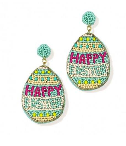 Pendientes de Bisutería de Moda, Pendientes Bordados Hechos a Mano con Cuentas para Mujeres y Niñas, Pendientes para Fiestas, Color Amarillo - Product Image 6