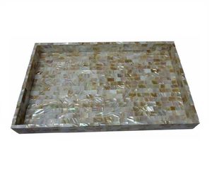 ถาดตกแต่งแบบฝังมุกสำหรับกาแฟชาและขนม - Product Image 4