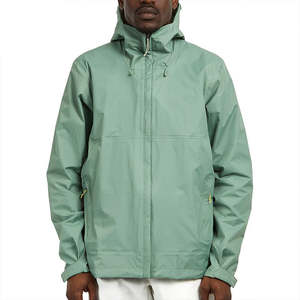Veste imperméable coupe-vent isolée à capuche légère à coque rigide unisexe personnalisée avec col montant Logo avant Veste de pluie d'extérieur - Product Image 1