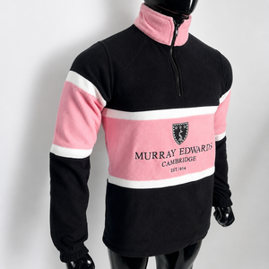 Pull en molleton à col montant et fermeture éclair quart de tour pour homme Murray Edwards, à blocs de couleur, manches longues, coupe classique, vêtement de sport décontracté et respirant - Product Image 6