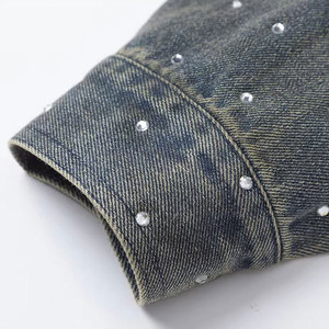 Best Selling <b>Rhinestone</b> Jeans <b>Jacket</b> Latest Design And Casual Wear <b>Rhinestone</b> Jeans <b>Jacket</b> - Product Image 5