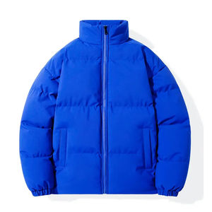 Custom Designed Men Winter Jacket <b>Stylish</b> Puffer Bubble Coat with Stand Collar Canvas Fabric Price Fashionable Winter <b>Jumper</b> - Product Image 3