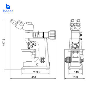 Laboao 정밀 과학 연구를위한 고급 쌍안 직립 금속 현미경 - Product Image 6