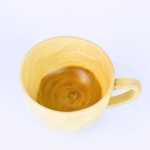 Taza elegante Vintage ligera hecha a mano de madera de teca, taza duradera ecológica para café diario y disfrute portátil de té - Product Image 3