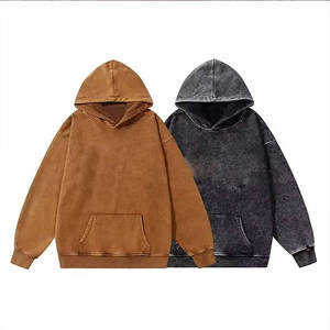 Sudadera con capucha térmica vintage personalizada para hombre, ropa informal recortada de algodón 100%, patrón sólido con capucha a granel, sudadera con estampado de soplo sin cuerdas - Product Image 3