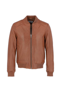 Chaqueta de Cuero Lavada Personalizada de Alta Calidad, Estilo Desgastado, Cuello Redondo para Hombre, Ecológica, Transpirable, Invierno, Estilo Urbano - Product Image 6