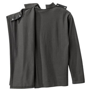 เสื้อโปโลแขนยาวสำหรับผู้สูงอายุและผู้พิการเสื้อโปโลแบบปรับตัวได้เสื้อโปโลชายเปิดหลังแบบปรับได้สำหรับ2025 - Product Image 2