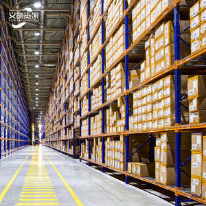 מפעל מסגרת פלדה תעשייתי מדפי משטחים כבדים עם קרן מתכווננת מערכות מדפים - Product Image 3