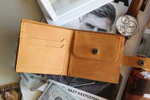 Porte-cartes élégant pour hommes Portefeuille en cuir véritable RFID Blocage Bifold avec fenêtre d'identification Design vintage LBW-0183 - Product Image 2