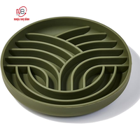 Gamelle anti-glouton durable et écologique en plastique OEM pour chats et chiens, tapis anti-étouffement, plusieurs couleurs, utilisation intérieure/extérieure
