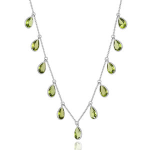 Superventas, joyería de piedras preciosas de iolita natural de Plata de Ley 925, hermoso collar para ocasiones de regalo - Product Image 5