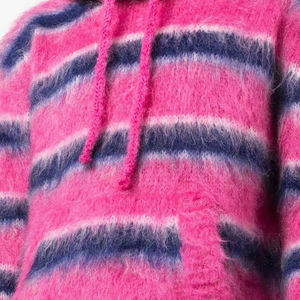 Sweat à capuche en mohair surdimensionné, tricot de luxe, sweat à capuche d'hiver, logo personnalisé, vente en gros, qualité d'exportation - Product Image 6