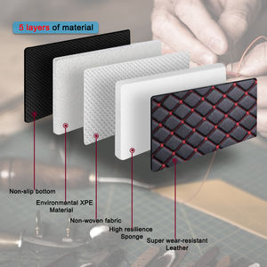 Alfombrilla de coche para Kia para <span class=keywords><strong>Xceed</strong></span> 2018-presente con accesorios interiores antideslizantes negro rojo - Product Image 3