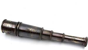 Cadeau d'artisanat en métal fonctionnel de télescope de Spyglass en cuir en laiton antique pour le cadeau de Noël - Product Image 3