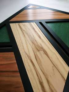 Colgante de pared de madera hecho a mano único con diseño de tapiz bohemio y borlas, pieza decorativa artística para estilo y moderno - Product Image 3