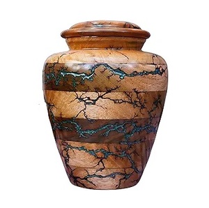 Urna Grande de Madera de Estilo Clásico Moderno |   Urna Funeraria de Alta Calidad para Cenizas Humanas de Adultos, Masculinas y Femeninas |   Almacenamiento y Exhibición para Funerarias - Product Image 2