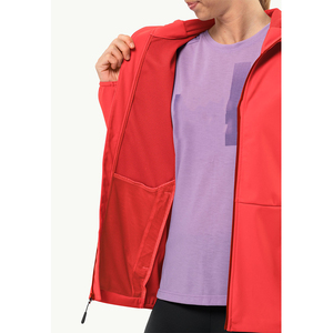 Chaqueta Softshell para mujer de calidad superior con cuello levantado impermeable hecha en Pakistán para el estilo de calle de invierno - Product Image 2