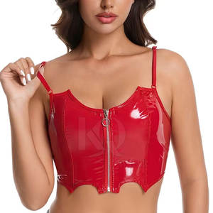 Soutien-gorge en cuir tendance pour femmes avec un design élégant et une doublure intérieure douce - Product Image 3