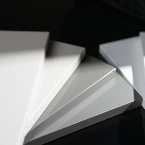 Wq 48ft 12202440mm độ bóng cao Trắng 3mm Acrylic phải đối mặt với E0 lớp MDF Hội Đồng Quản trị thiết kế hiện đại phong cách Đồ nội thất nhà E1 formaldehyde - Product Image 1