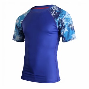 Logo personnalisé Hommes de haute qualité Nouveau style Fitness Rash Guard Gym Wear à manches courtes pour MMA pour adultes - Product Image 5