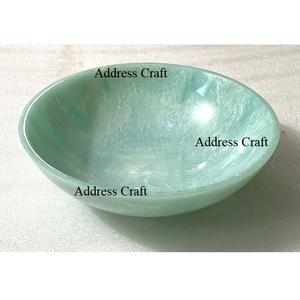 Premium Candy <b>Snacks</b> Bowl Quality Made Marble Swirl Resin Elegant Salad Bowl European Style Resin Serving Dishes Resin Tableware - Product Image 1