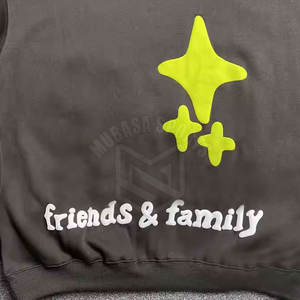 Vente directe d'usine Sweat à capuche léger à impression bouffante pour hommes Vêtements décontractés Meilleure vente Sweat à capuche à impression bouffante pour hommes - Product Image 5