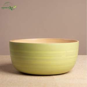 Bol en bambou spiralé artisanal, léger, écologique, pour la maison, les fêtes, style moderne - Product Image 2