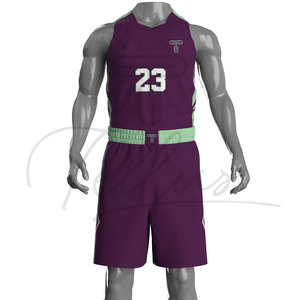 Uniforme de Baloncesto Transpirable de Alta Calidad al por Mayor, Jersey Corto Personalizado con el Último Diseño Profesional, Tallas Grandes - Product Image 2