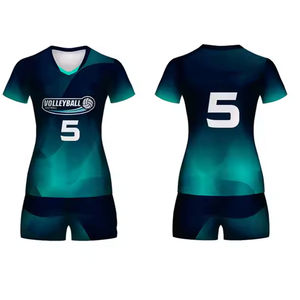 Fabricante de Uniformes de Voleibol, Conjunto de Camiseta y Pantalones Cortos Directo de Fábrica, Ropa Deportiva Transpirable de Secado Rápido para Equipos - Product Image 1