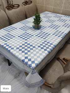 Nappe élégante en coton 100% à imprimé floral, imprimée à la main en blocs, couverture rectangulaire du patrimoine traditionnel, couverture de conception artisanale - Product Image 2