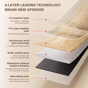 Dalles de Sol en Vinyle de Luxe Imperméables LVT, Autocollantes en <span class=keywords><strong>PVC</strong></span> - Product Image 3