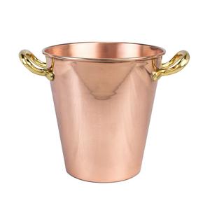 Cubos de hielo para bebidas de Metal con acabado dorado grande de diseño elegante para decoración de hogar y Bar, cubo de hielo hecho a mano - Product Image 2