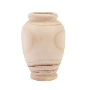 Superbe design de vase à fleurs en bois, look tendance, plusieurs couleurs, utilisation à prix abordable pour les jardins et la décoration de balcon à la maison - Product Image 4