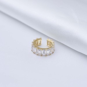 Pendientes de cartílago Baguette CZ, hechos a mano en Turquía, joyería de plata de ley 925 al por mayor - Product Image 6