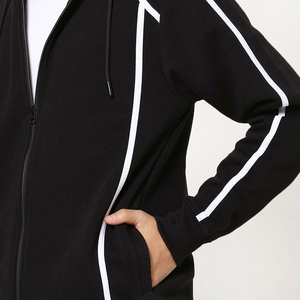 Offre Spéciale décontracté hommes à capuche en coupe régulière avec solide hiver coton polaire matériel adapté Street Wear voyage tenues quotidiennes - Product Image 5