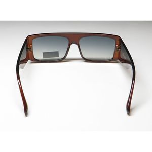 Occhiali da Sole Sean John SJS1024 con Lenti Sfumate, Montatura Ovale Vintage Oro e Marrone, Design Esclusivo per Celebrità, Materiale PC - Product Image 4