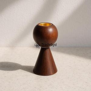 Candelabro de Madera Hecho a Mano de Primera Calidad, Pieza Decorativa Artística para el Hogar y la Oficina, Tradebyd - Product Image 3