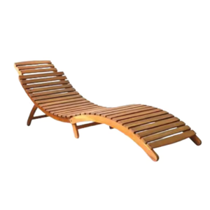 Sunset Outdoor Sunbed Modern Simple Design Beach Chaise longue en bois pour piscine et meubles de jardin - Product Image 1